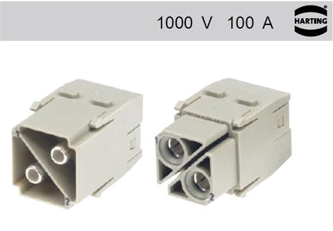 HARTING Han 100 A 轴向模块技术参数