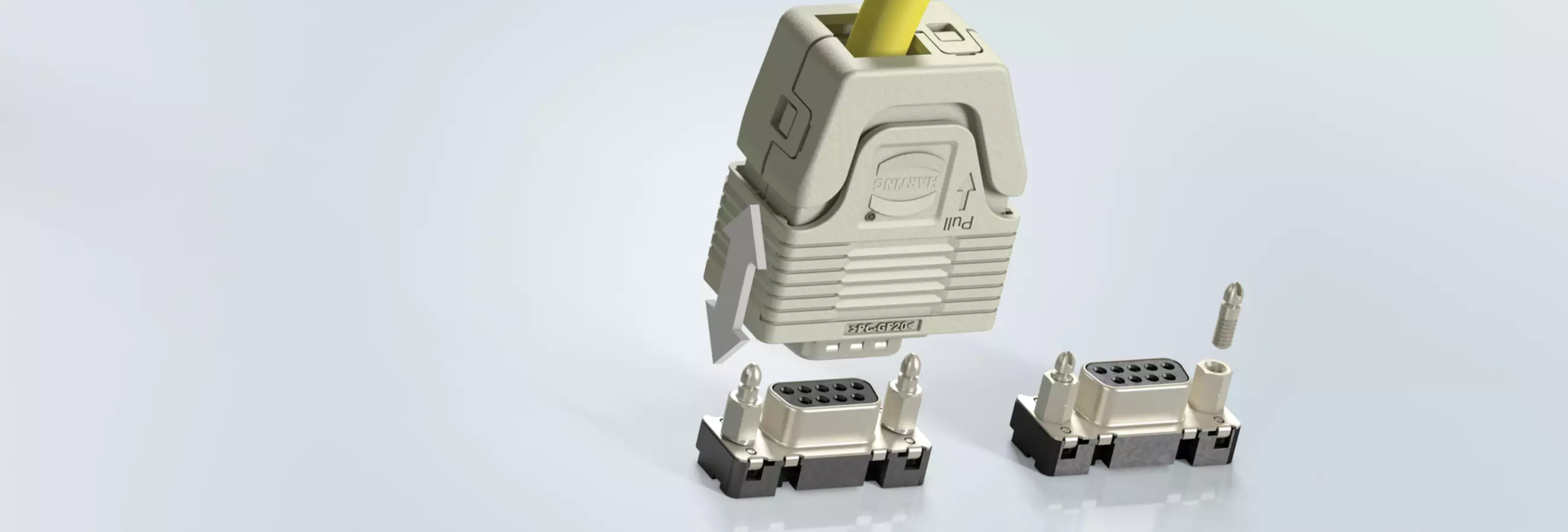 HARTING创新的 推拉式D-Sub外壳：简化经典连接